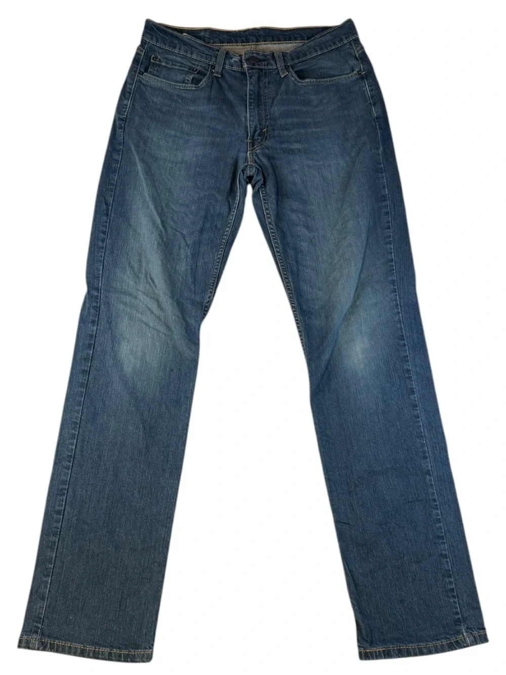 Levi’s 514 Straight Jeans Men’s 33x34 Medium Wash Stretch WaterLess Denim